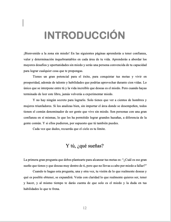 Alto al miedo