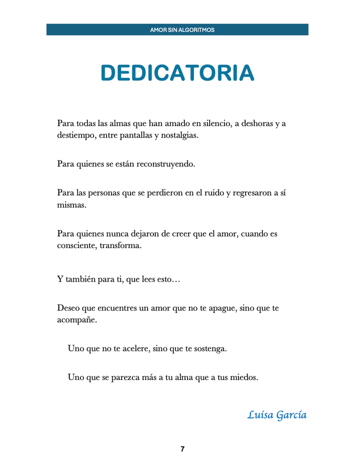 Amor sin algoritmos