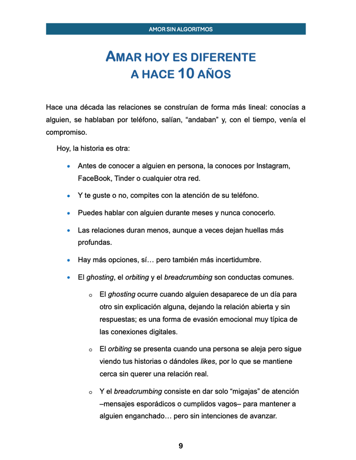 Amor sin algoritmos