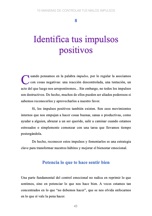 10 maneras de controlar tus malos impulsos