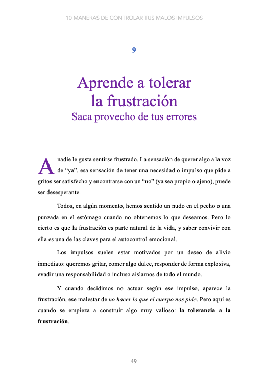 10 maneras de controlar tus malos impulsos