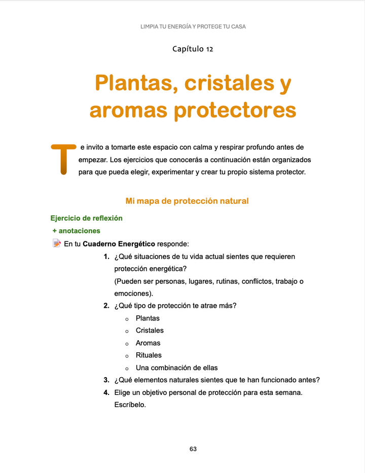 Limpia tu energía y protege tu hogar