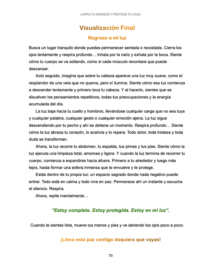 Limpia tu energía y protege tu hogar