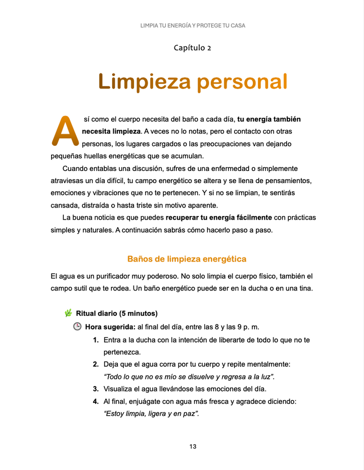 Limpia tu energía y protege tu hogar