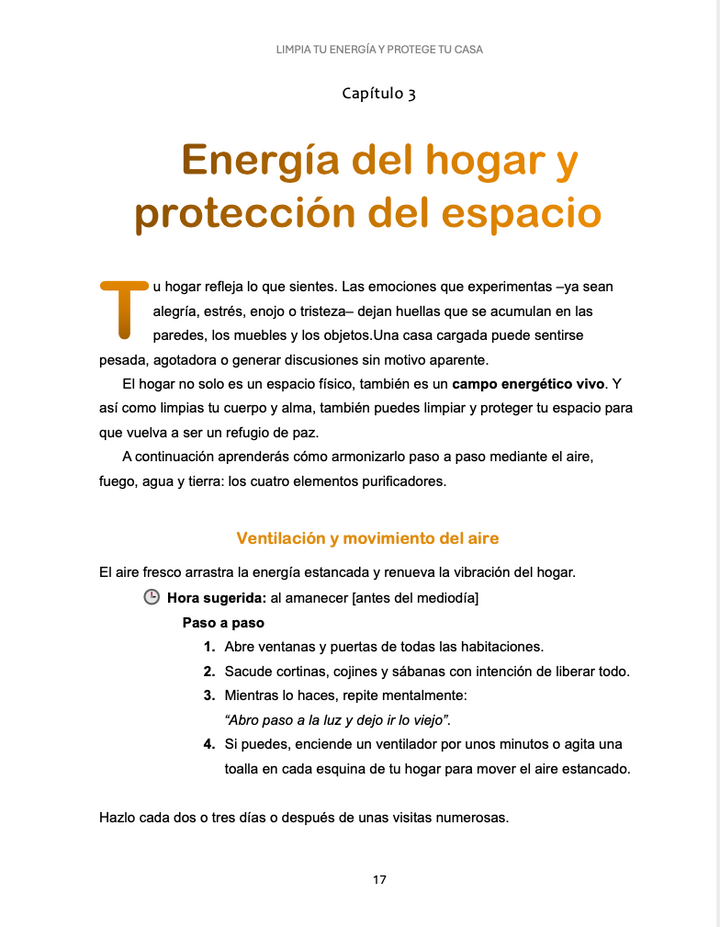 Limpia tu energía y protege tu hogar