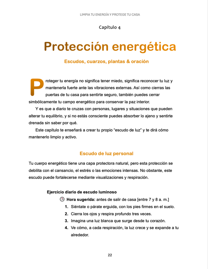 Limpia tu energía y protege tu hogar