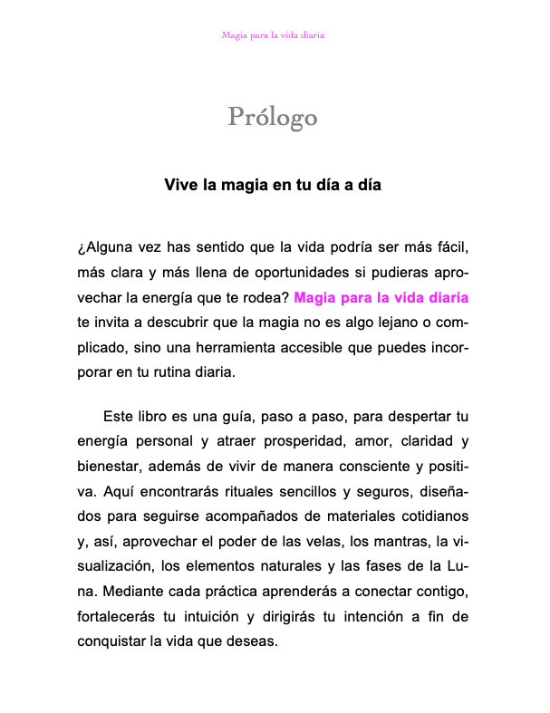 Magia para la vida diaria