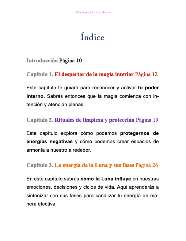 Magia para la vida diaria