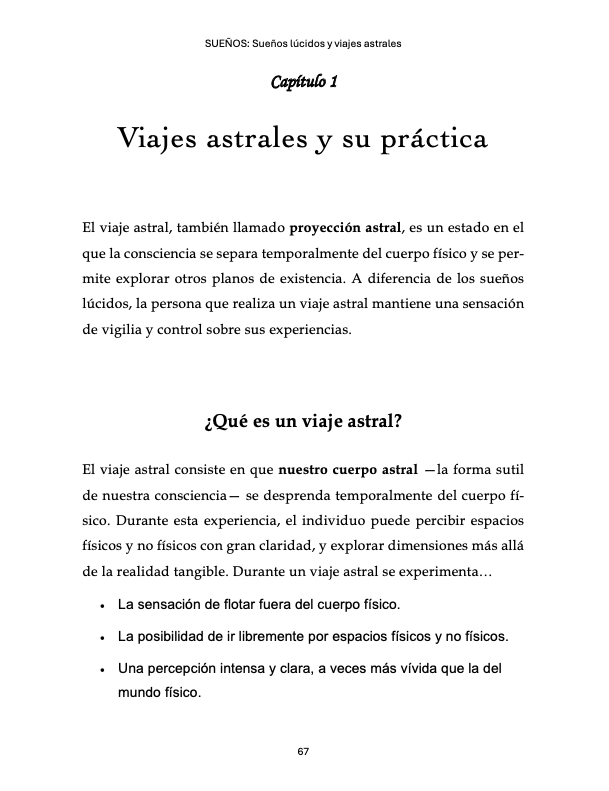 Sueños: Sueños lúcidos y viajes astrales
