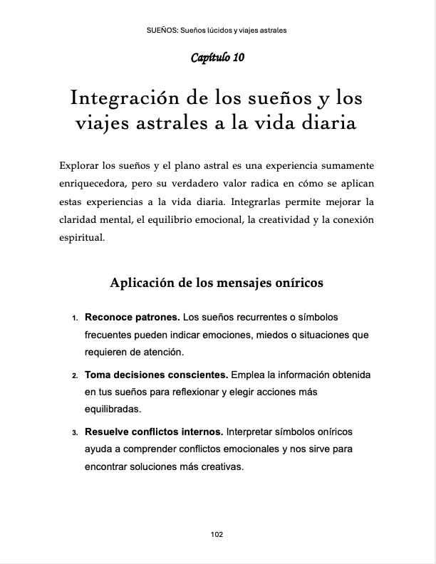 Sueños: Sueños lúcidos y viajes astrales